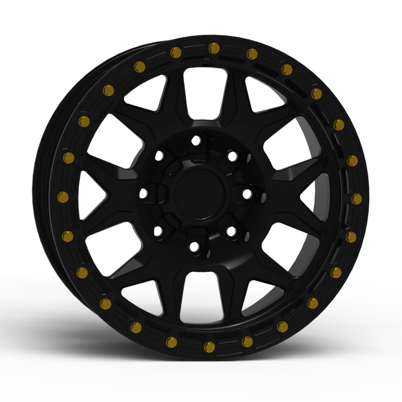 G700 Simulated Beadlock Wheel 17x8.5" 8 Lug - TechLite Ring
