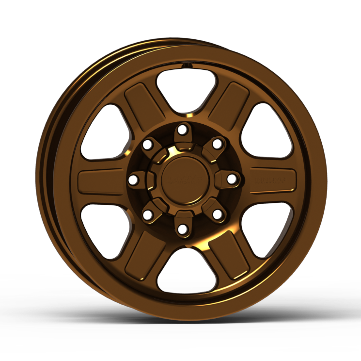 G400 Smooth Lip Wheel 17x8.5" 8 Lug Front View