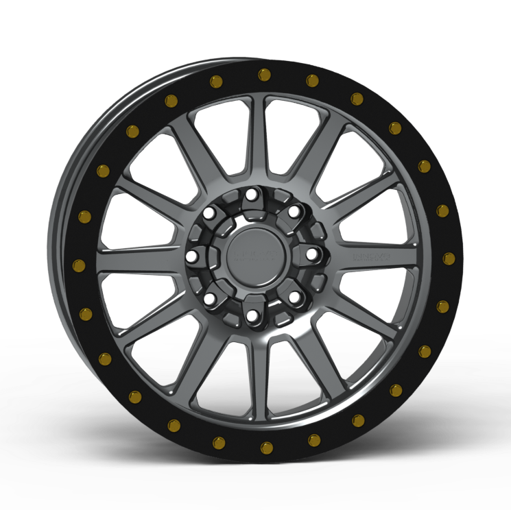 G600 Simulated Beadlock Wheel 20x10.0" 8 Lug - Standard Ring Front View