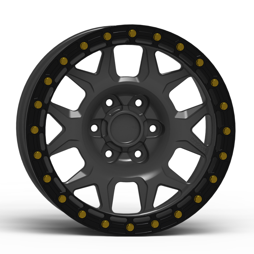 G700 Simulated Beadlock Wheel 18x9.0" 5 & 6 Lug - TechLite Ring