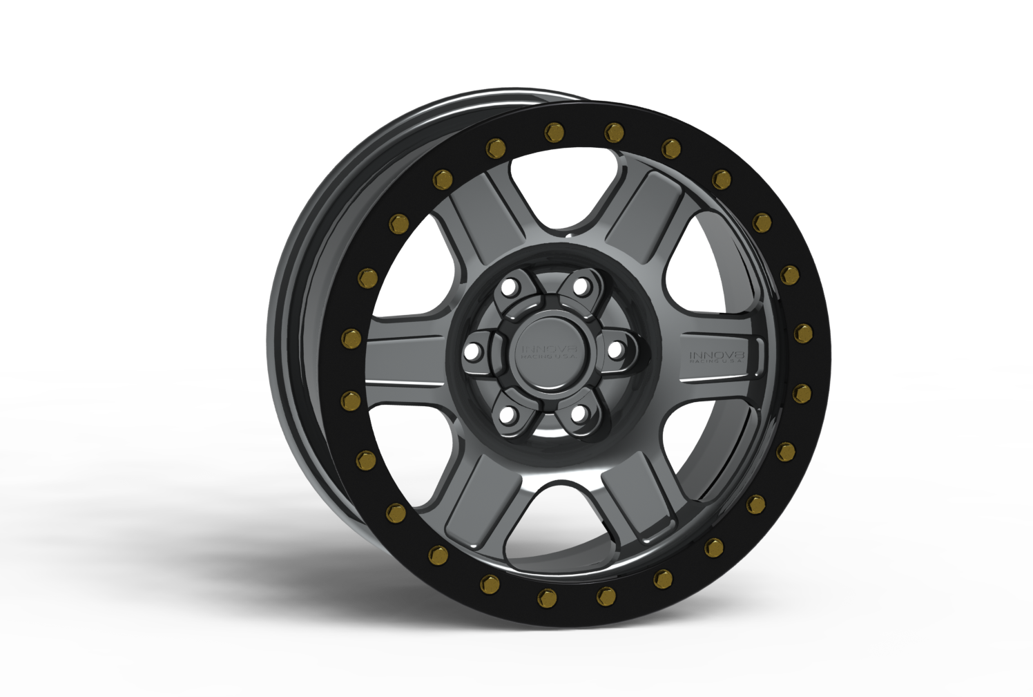 G400 Simulated Beadlock Wheel 17x8.5" 5 & 6 Lug - Standard Ring