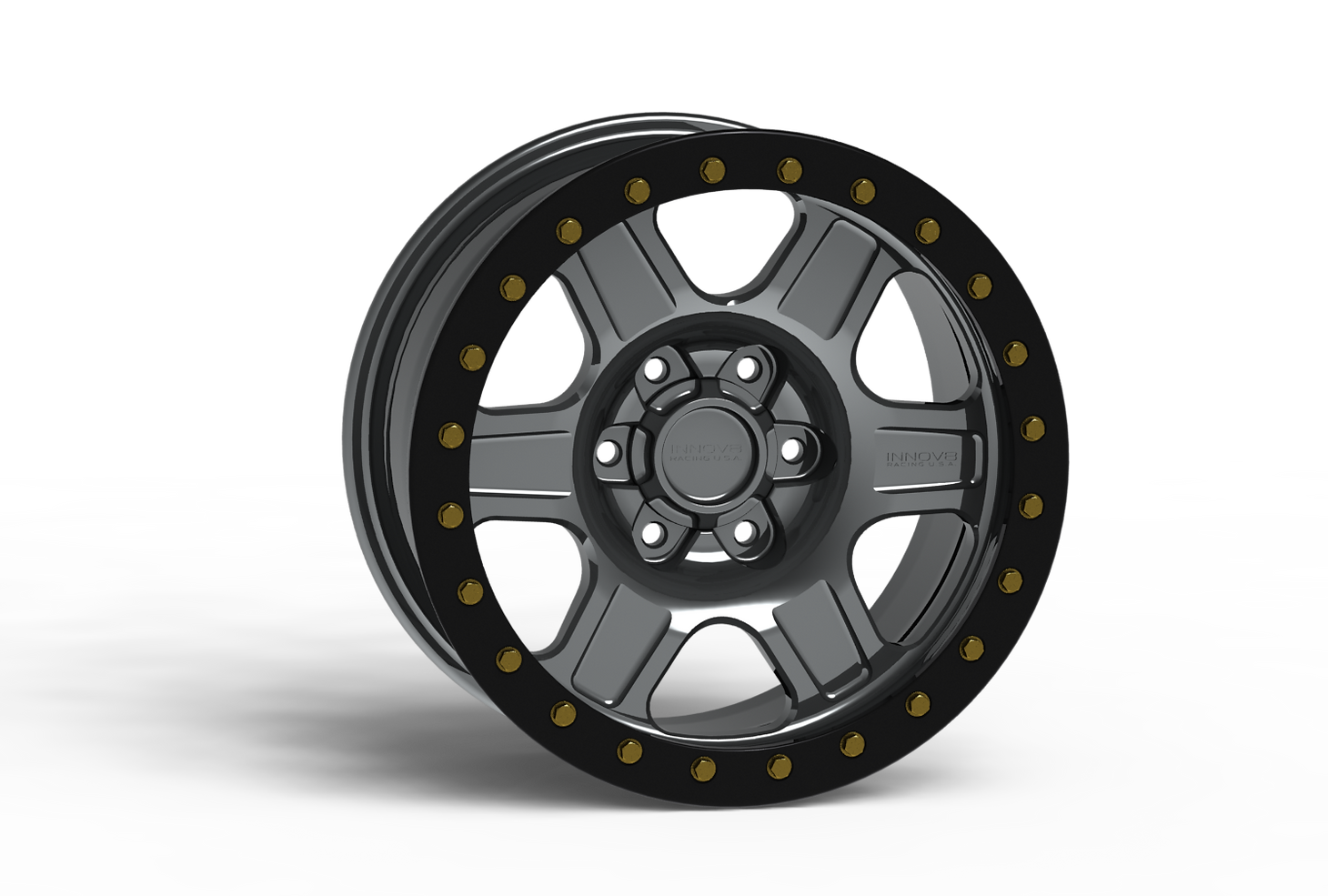 G400 Simulated Beadlock Wheel 17x8.5" 5 & 6 Lug - TechLite Ring