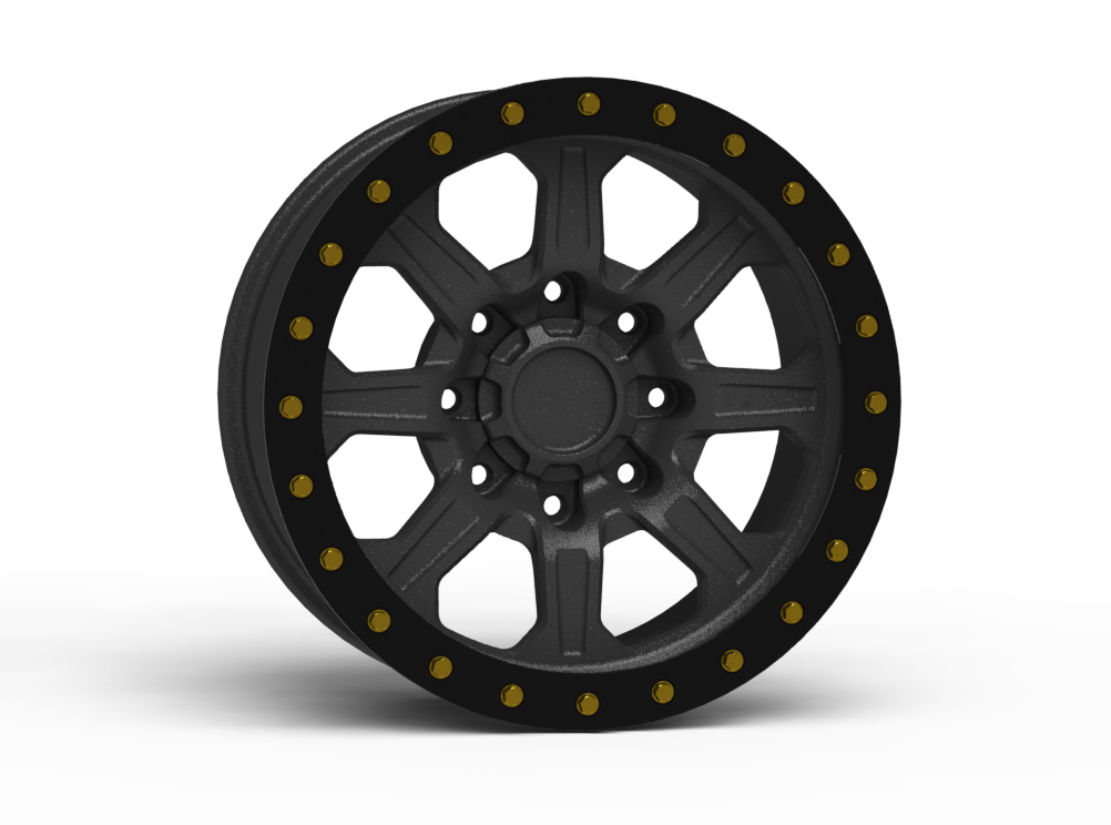 G500 Simulated Beadlock Wheel 18x9.0" 8 Lug - TechLite Ring