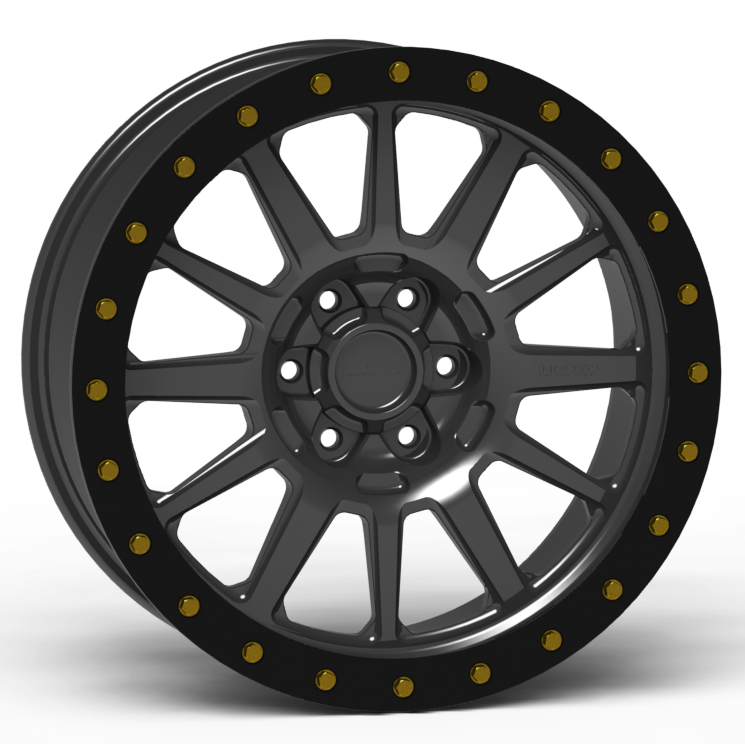 G600 Simulated Beadlock Wheel 20x9.0" 5 & 6 Lug - TechLite Ring