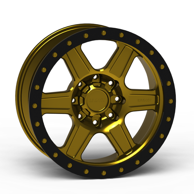 G400 Simulated Beadlock Wheel 20x9.0" 8 Lug - Standard Ring Front View