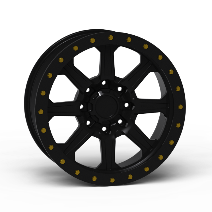 G500 Simulated Beadlock Wheel 20x9.0" 8 Lug - Standard Ring Front View