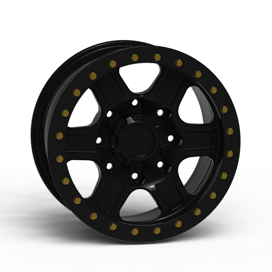 G400 Simulated Beadlock Wheel 17x8.5" 8 Lug - Standard Ring Front View