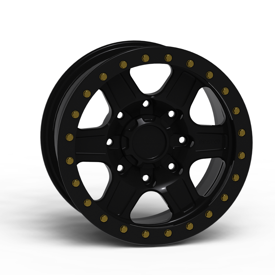 G400 Simulated Beadlock Wheel 18x9.0" 8 Lug - Standard Ring Front View