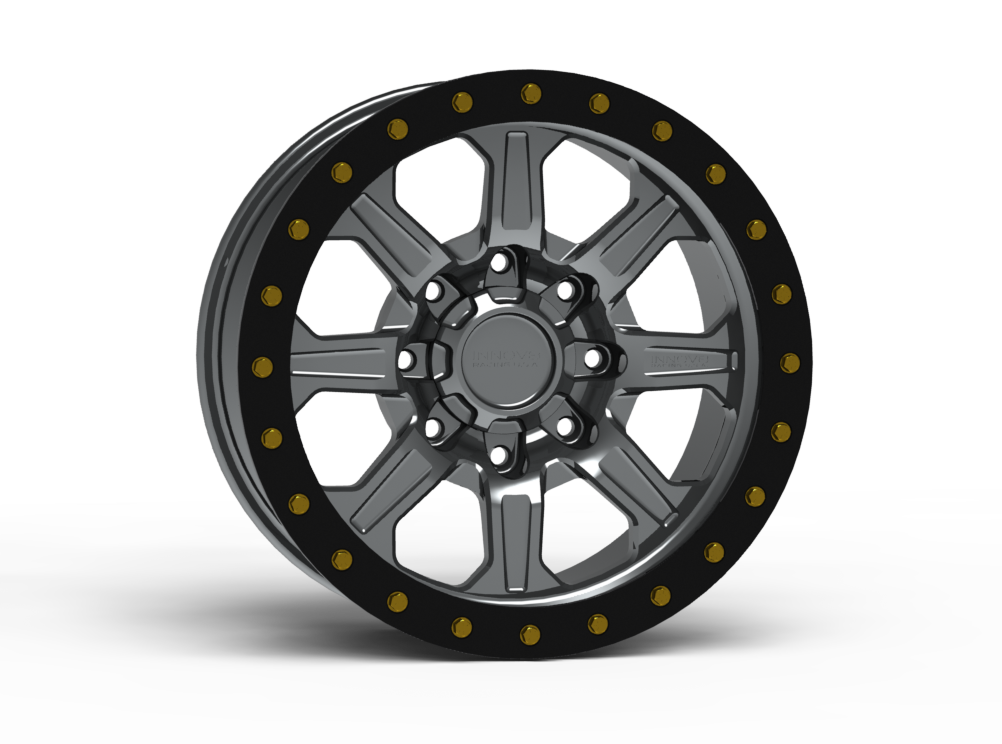 G500 Simulated Beadlock Wheel 18x9.0" 8 Lug - Standard Ring