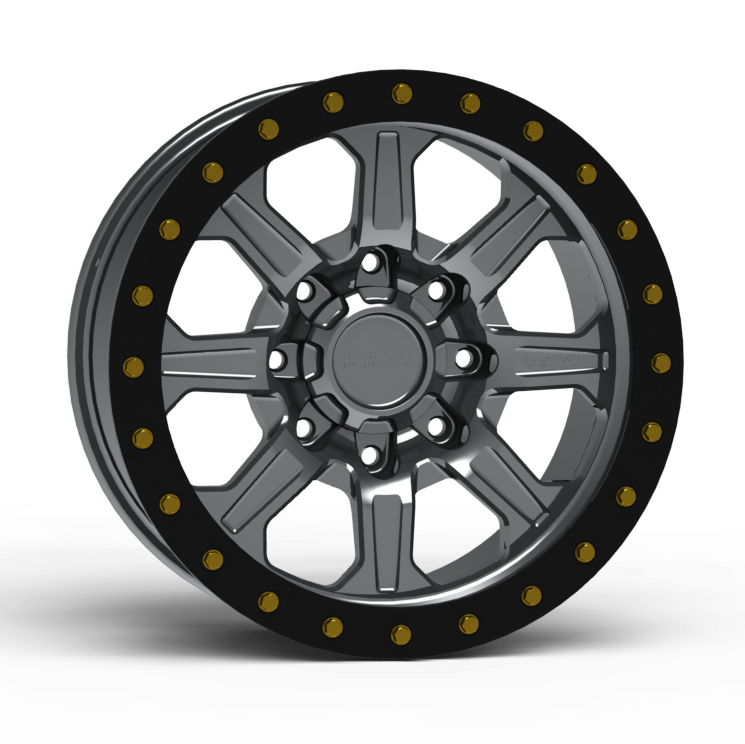 G500 Simulated Beadlock Wheel 18x9.0" 8 Lug - Standard Ring Front View