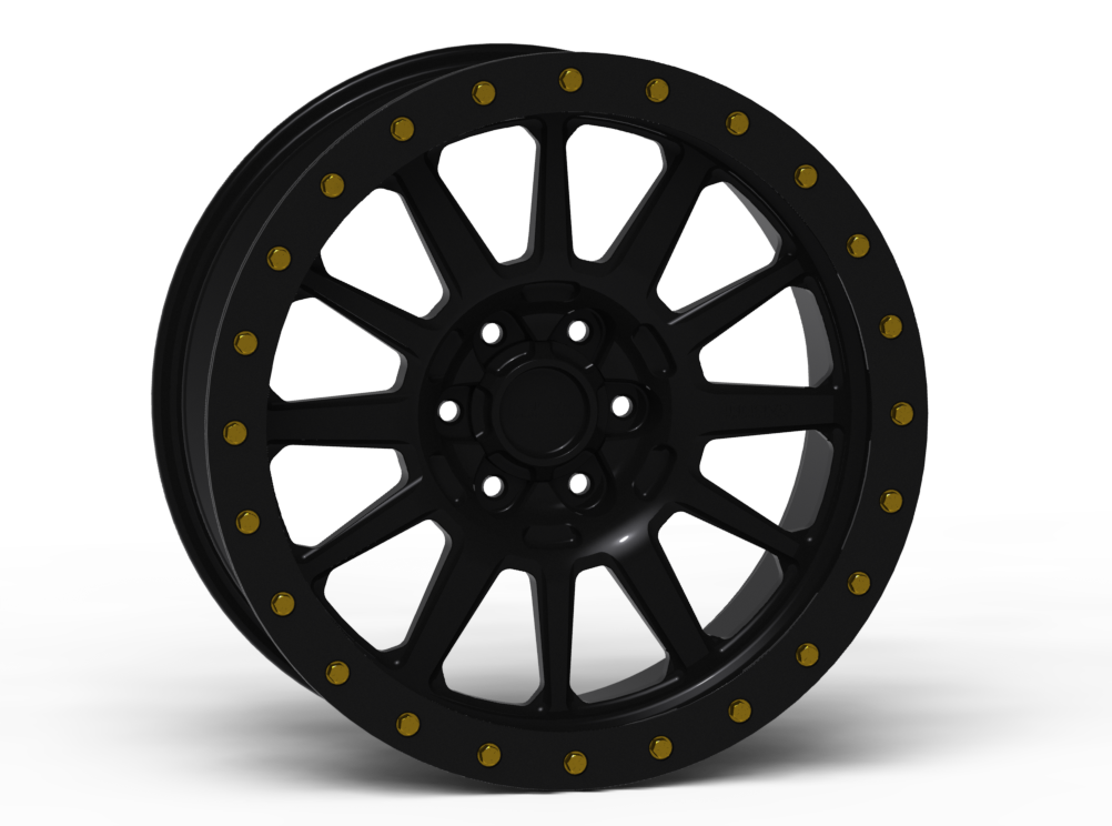  Simulated Beadlock Wheel 20x9.0" 5 & 6 Lug - Standard Ring