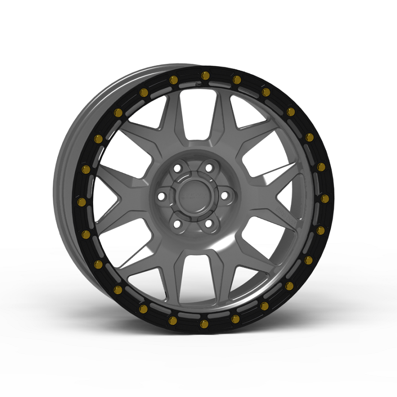 G700 Simulated Beadlock Wheel 20x9.0" 5 & 6 Lug - TechLite Ring