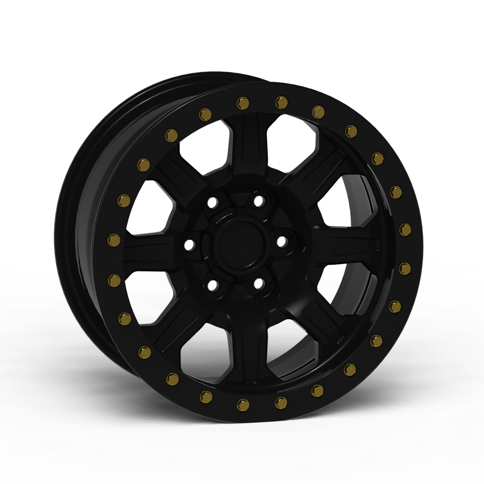 G500 Simulated Beadlock Wheel 18x9.0" 5 & 6 Lug - TechLite Ring Front View