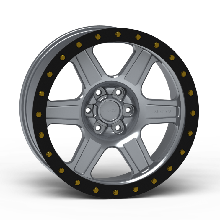 G400 Simulated Beadlock Wheel 20x9.0" 5 & 6 Lug - TechLite Ring Front View