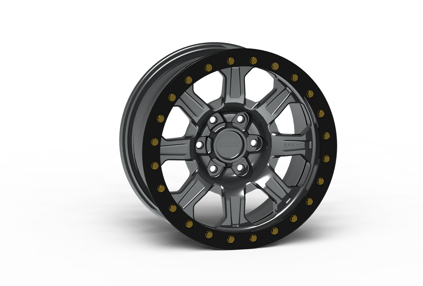 G500 Simulated Beadlock Wheel 17x8.5" 5 & 6 Lug - TechLite Ring