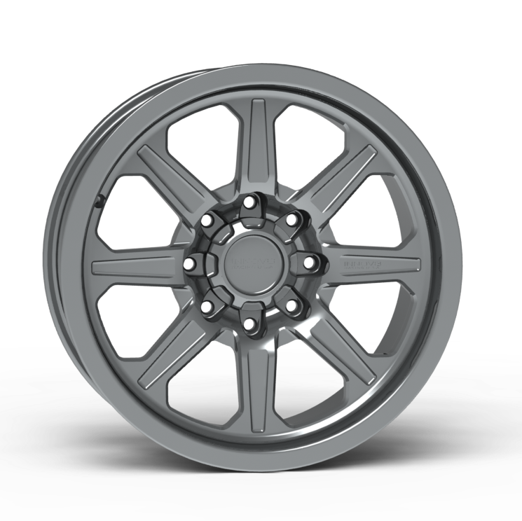 G500 Smooth Lip Wheel 20x9.0" 8 Lug Front View