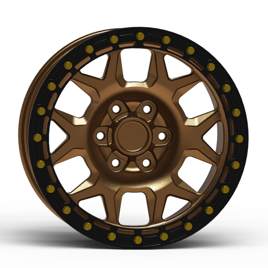 G700 Simulated Beadlock Wheel 17x8.5" 5 & 6 Lug - TechLite Ring