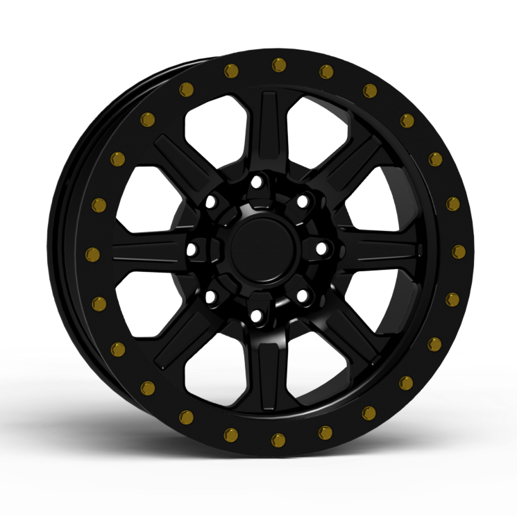 G500 Simulated Beadlock Wheel 18x9.0" 8 Lug - Standard Ring Front View