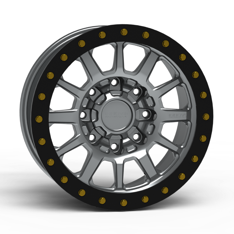 G600 Simulated Beadlock Wheel 18x9.0" 8 Lug - Standard Ring Front View