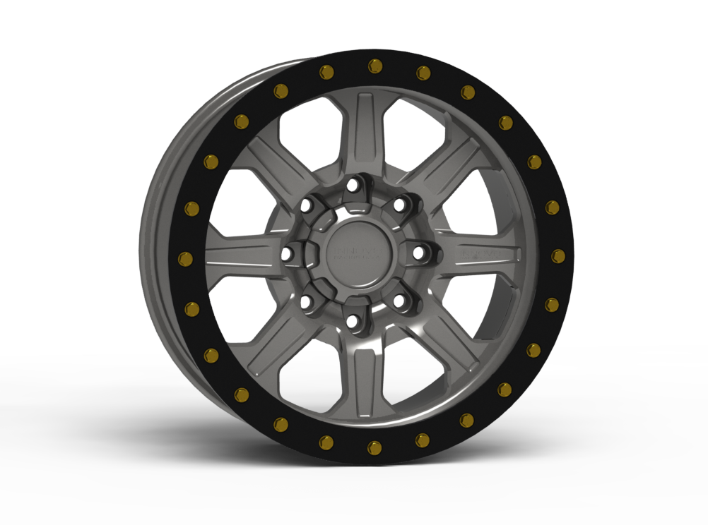 G500 Simulated Beadlock Wheel 18x9.0" 8 Lug - Standard Ring