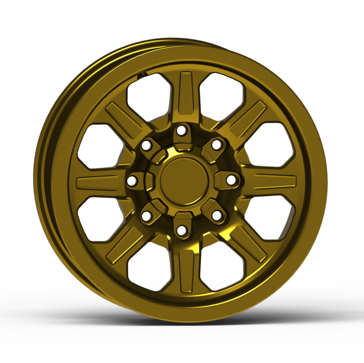 G500 Smooth Lip Wheel 17x8.5" 8 Lug Front View