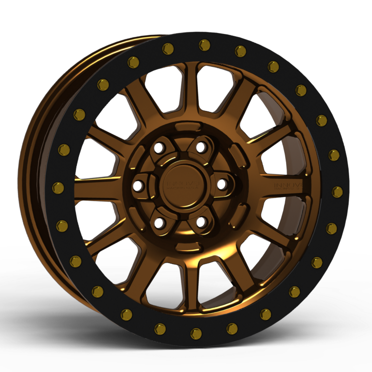 G600 Simulated Beadlock Wheel 17x8.5" 5 & 6 Lug - Standard Ring Front View