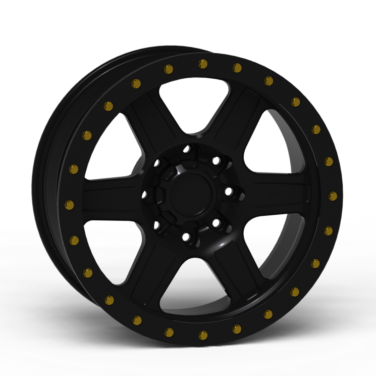 G400 Simulated Beadlock Wheel 20x10.0" 8 Lug - Standard Ring Front View