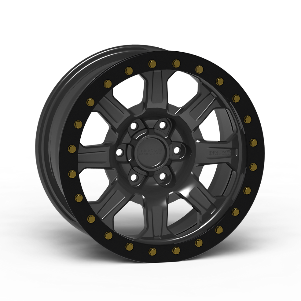 G500 Simulated Beadlock Wheel 18x9.0" 5 & 6 Lug - TechLite Ring Front View