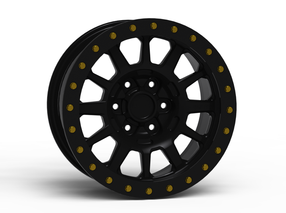 G600 Simulated Beadlock Wheel 18x9.0" 5 & 6 Lug - TechLite Ring