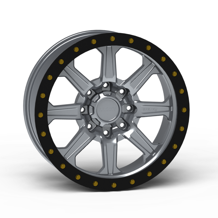 G500 Simulated Beadlock Wheel 20x10.0" 8 Lug - Standard Ring Front View