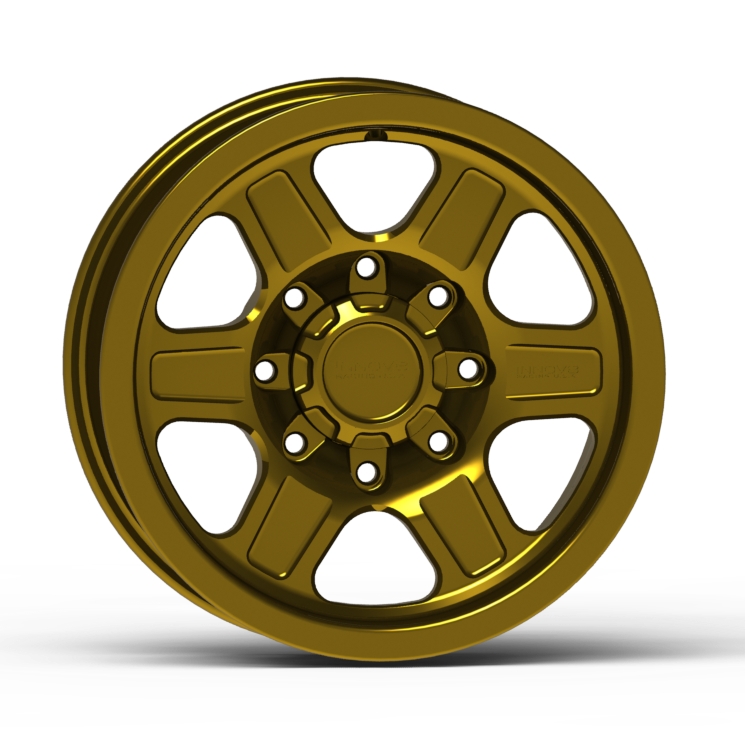 G400 Smooth Lip Wheel 17x8.5" 8 Lug Front View