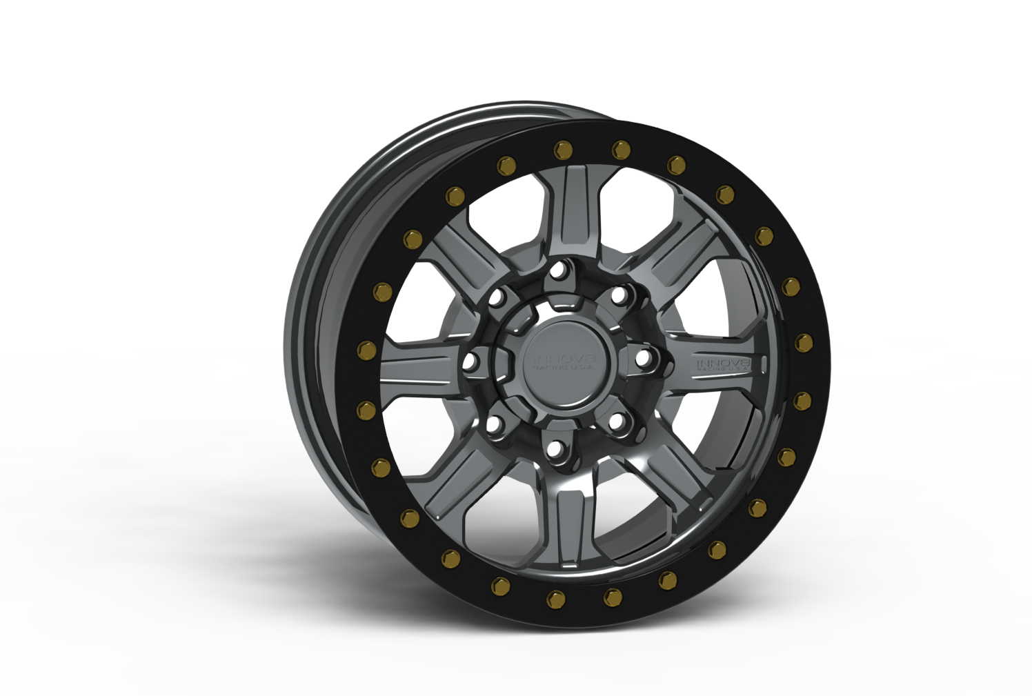 G500 Simulated Beadlock Wheel 17x8.5" 8 Lug - TechLite Ring