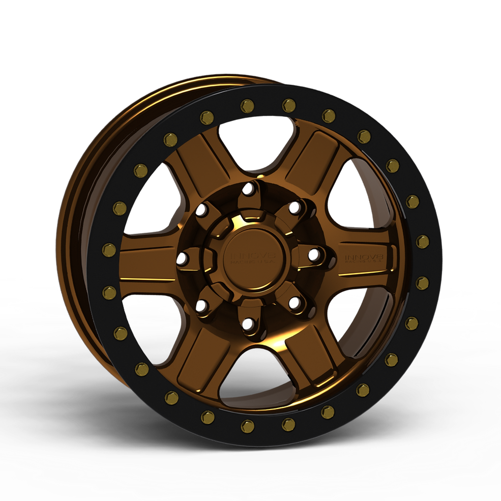 G400 Simulated Beadlock Wheel 18x9.0" 8 Lug - TechLite Ring Front View