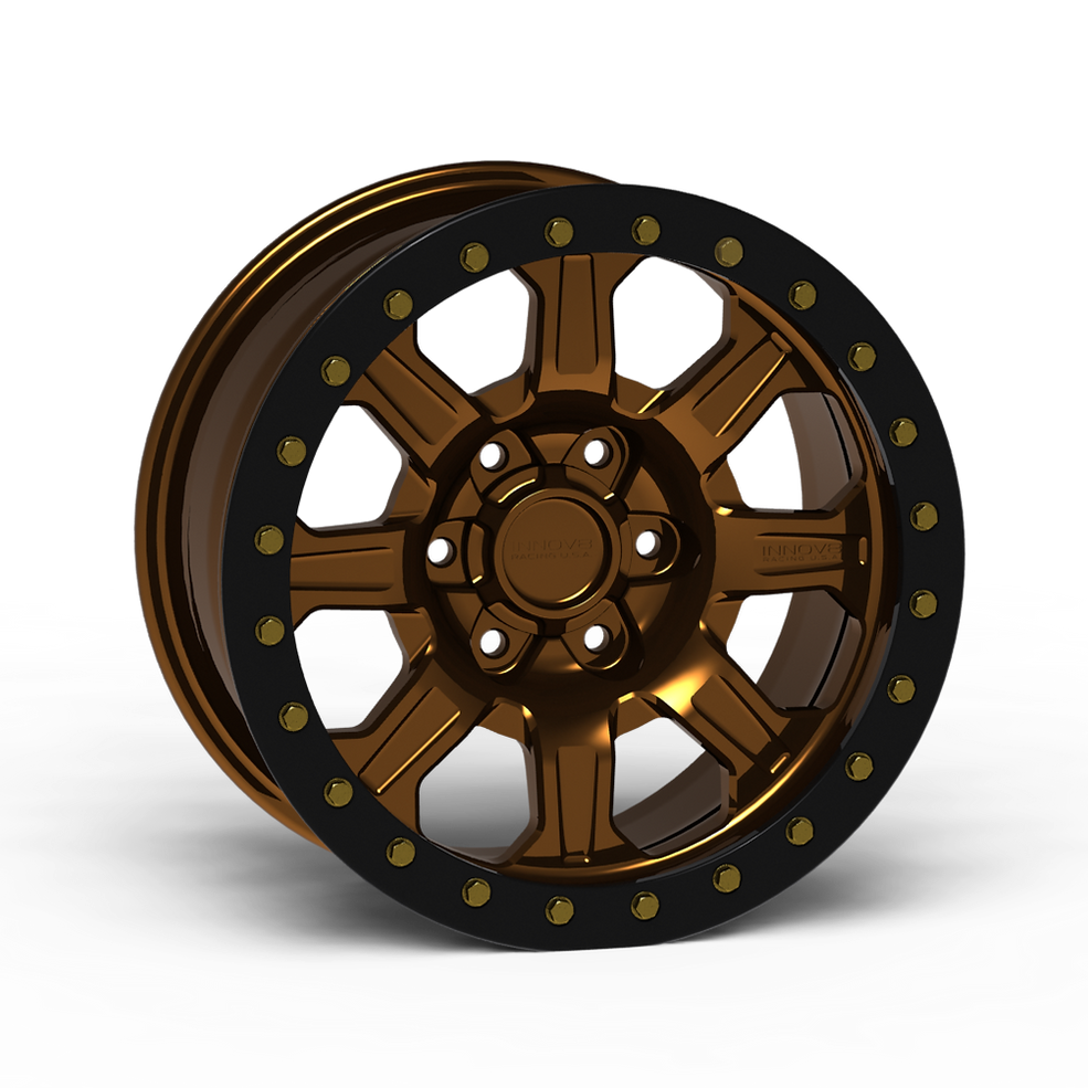 G500 Simulated Beadlock Wheel 18x9.0" 5 & 6 Lug - TechLite Ring Front View
