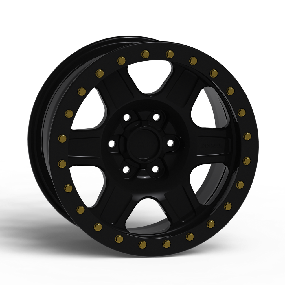 G400 Simulated Beadlock Wheel 17x8.5" 5 & 6 Lug - Standard Ring Front View