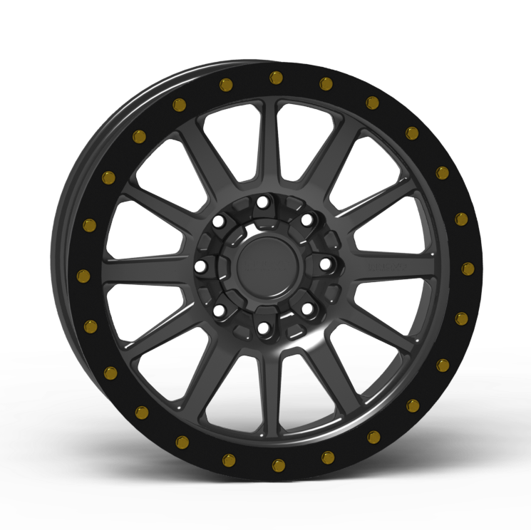 G600 Simulated Beadlock Wheel 20x10.0" 8 Lug - Standard Ring Front View