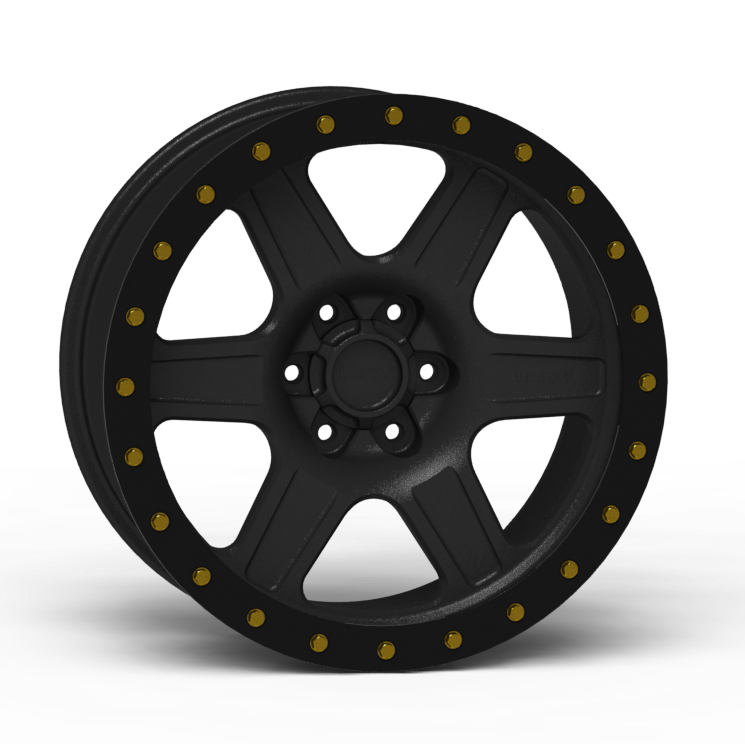G400 Simulated Beadlock Wheel 20x9.0" 5 & 6 Lug - Standard Ring Front View
