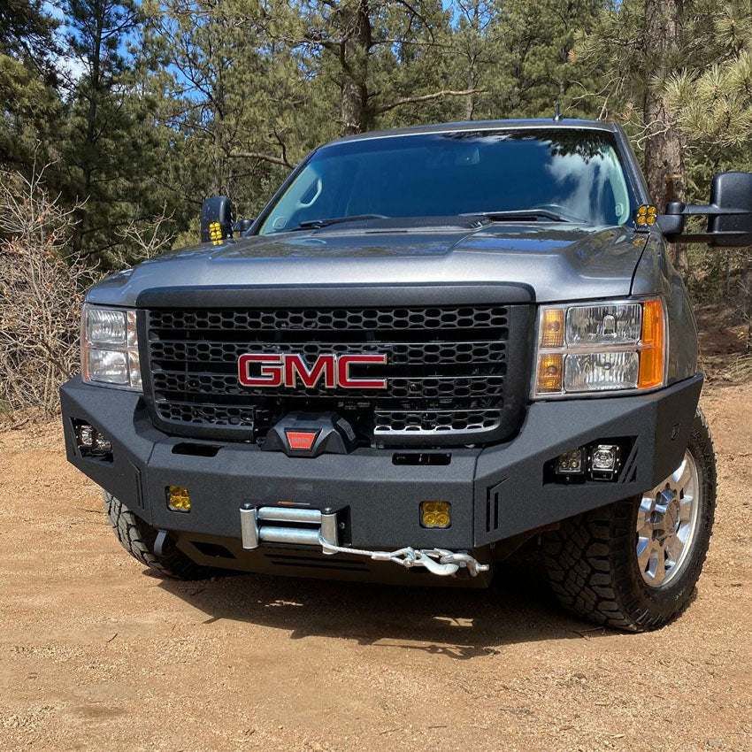 2011-2014 GMC 2500HD/3500HD FRONT OCTANE WINCH BUMPER Front View
