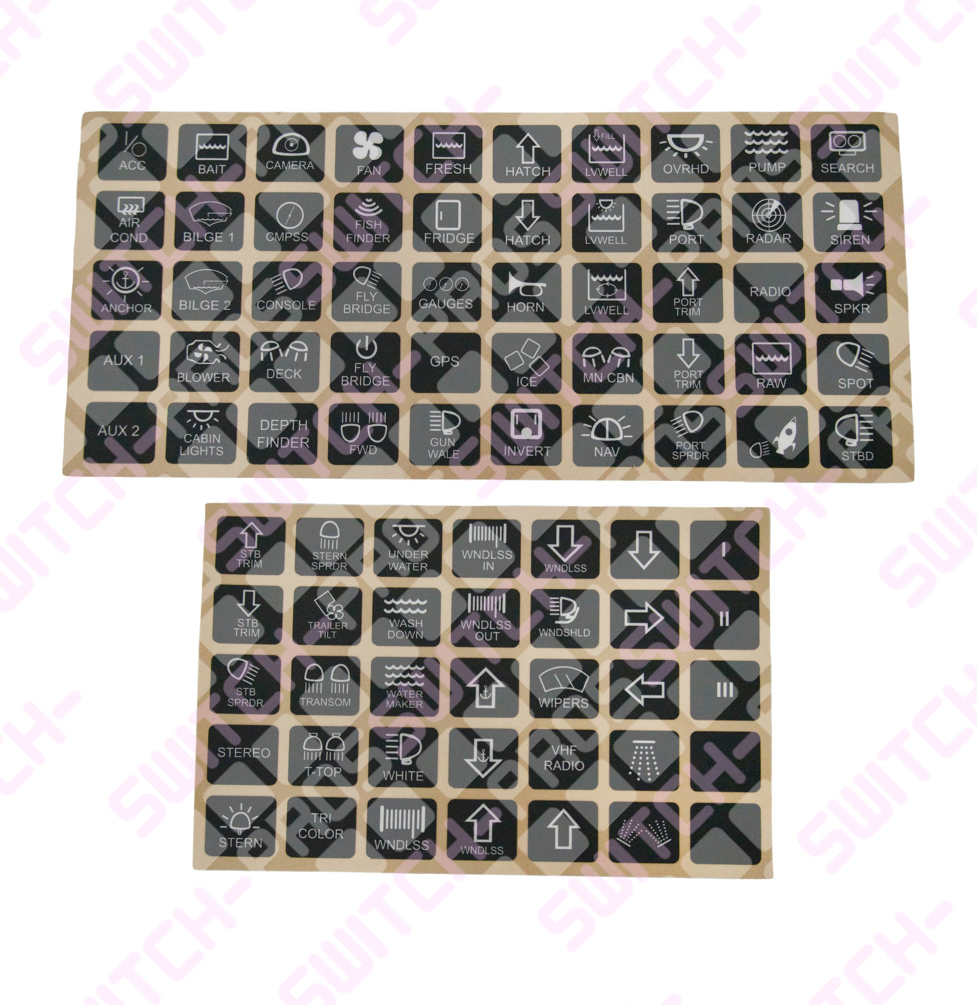 Marine Switch Legends for Switch-Pros System