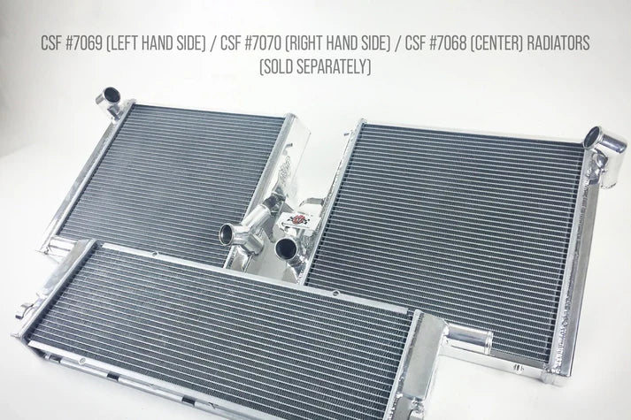 Porsche 991 Turbo / GT3/RS/CUP / 981 Spyder / GT4 (Right) All-Aluminum Radiator Front View