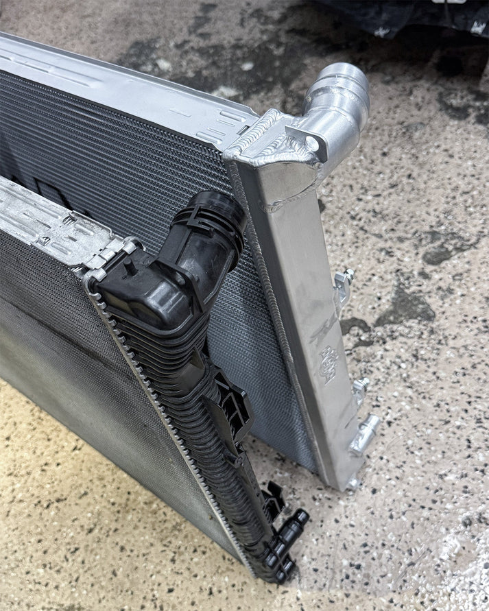 BMW F-Chassis Gen 1 B58 High-Performance All-Aluminum Radiator Front View