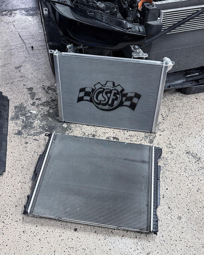 BMW F-Chassis Gen 1 B58 High-Performance All-Aluminum Radiator Front View