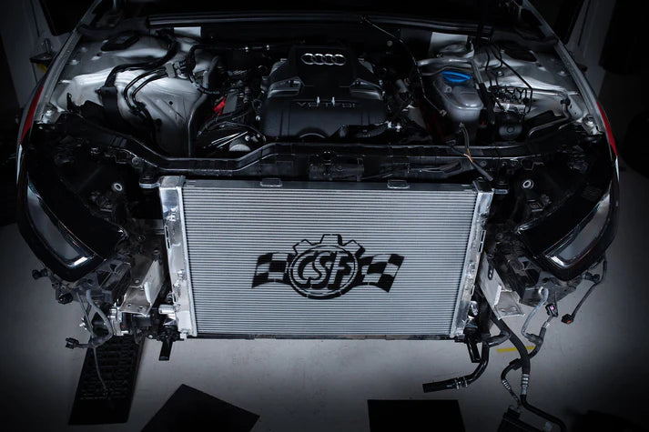 Audi B8 S4/S5 & 3.0L/3.2L Audi Models High-Performance All-Aluminum Radiator Front View