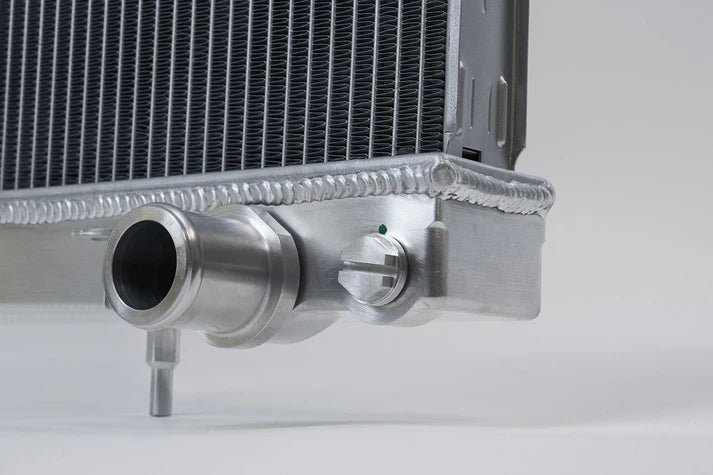 R33 Skyline GT-R/GTS Full Billet Aluminum High-Performance Radiator - Raw Billet Front View