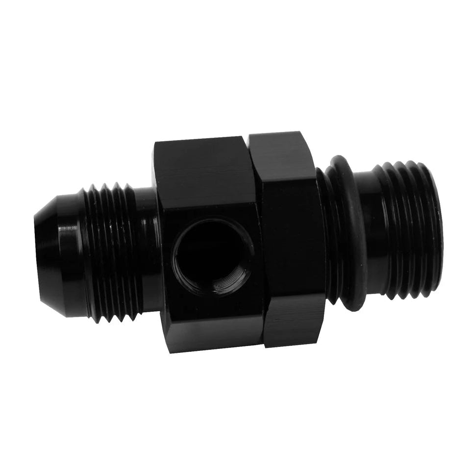 ORB-08 to AN-08 In-line Gauge Adapter Front View