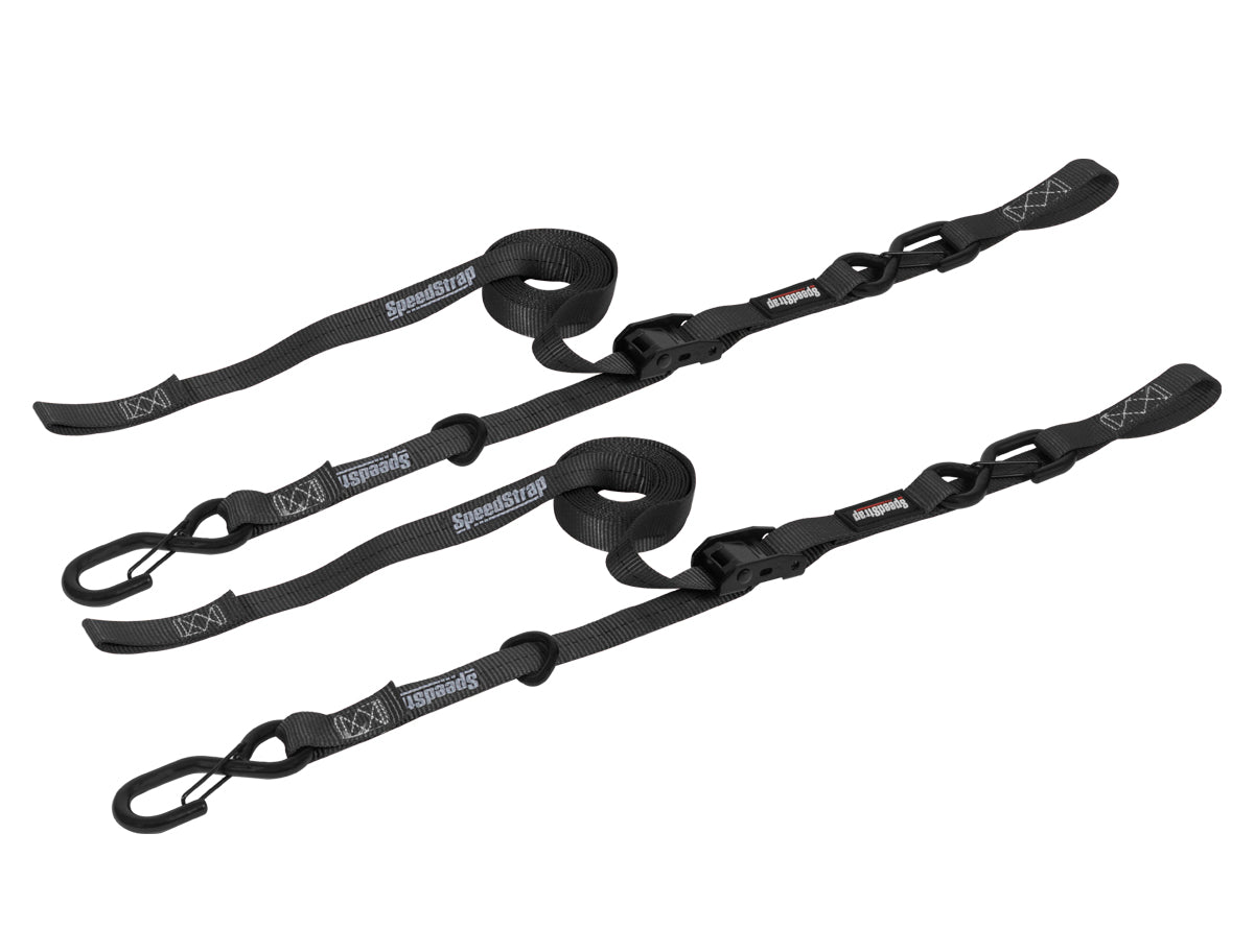 Cam-Lock 1 in. x 10 ft. Tie Down w/ Snap 'S' Hooks and Soft Tie