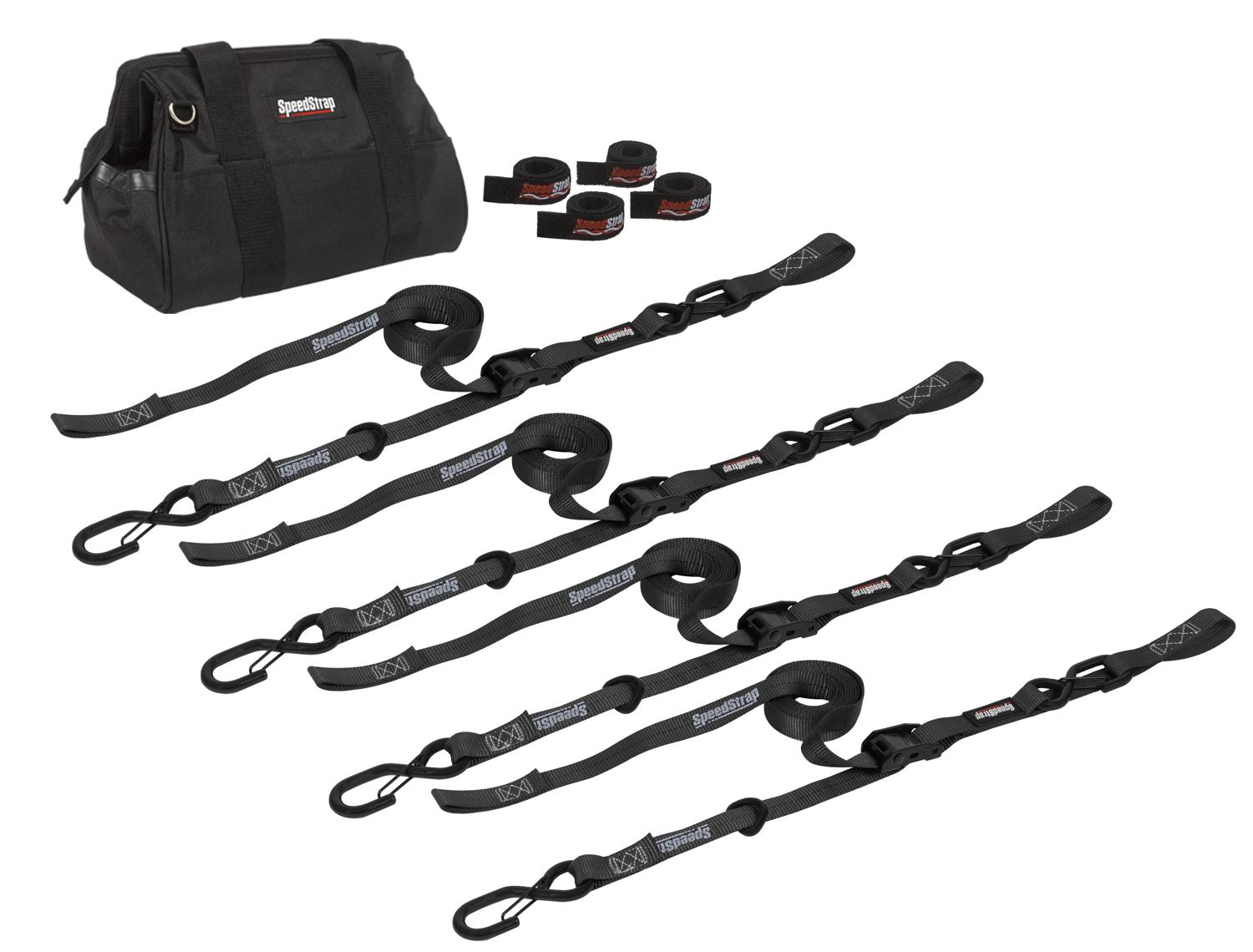 Motorcycle Tie-Down Kit – Black