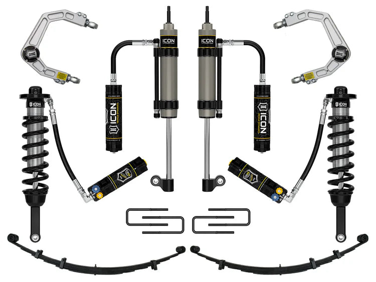 ICON 2005-2015 Toyota Tacoma 0-3.5" Lift/2016-2023 Tacoma 0-2.75" Lift, Stage 10 Suspension System, Billet, CDXS