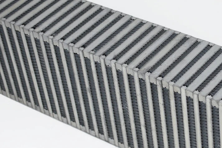 High-Performance Bar & Plate Intercooler Core 24x6x3.5 - Vertical Flow Front View