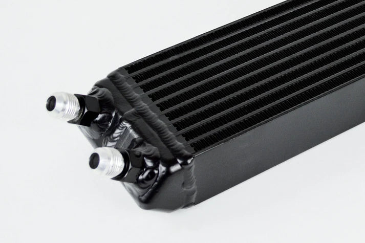 Universal Dual-Pass internal/external Oil Cooler - 22.0in L x 5.0in H x 2.25in W Front View